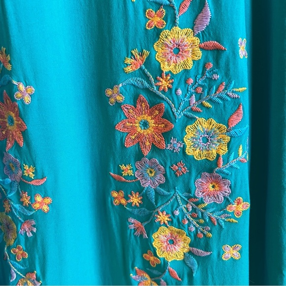 SAVANNA JANE Halter Mini Tent Dress Floral Embroidery Fully LIned Womens… - Picture 4 of 6